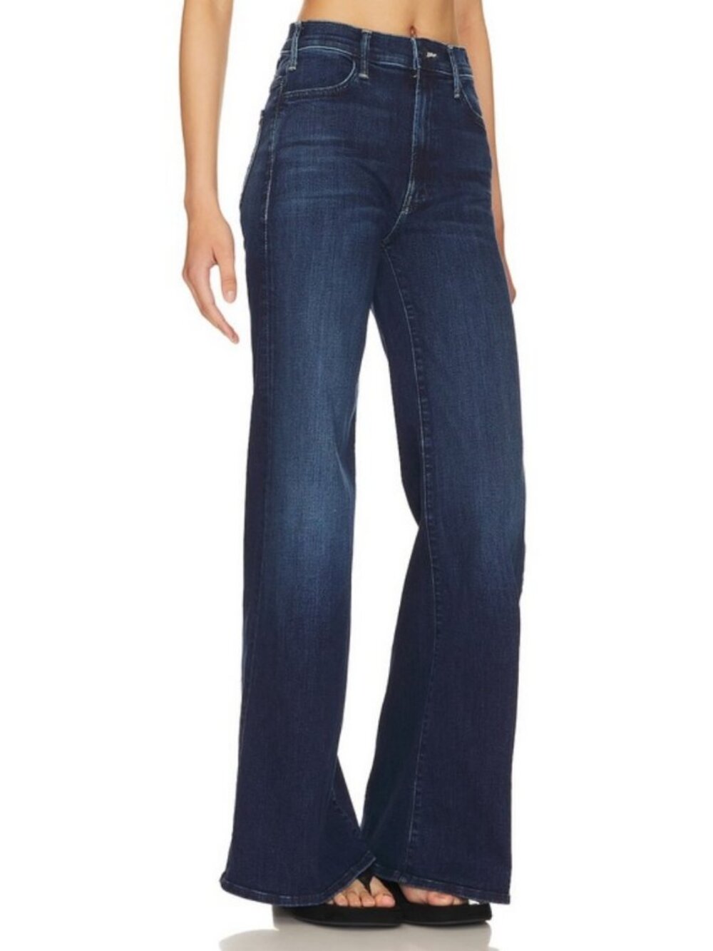 💕MOTHER💕 The Hustler Roller Sneak Jeans ~ Heirloom Blue 31 NWOT Wide Leg - Picture 9 of 16